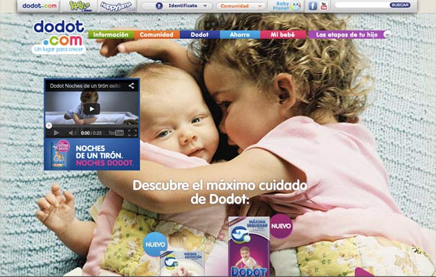 Dodot.es homepage
