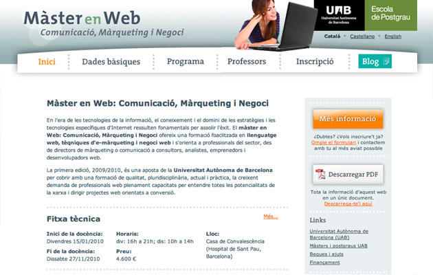 Home de Masterenweb.com