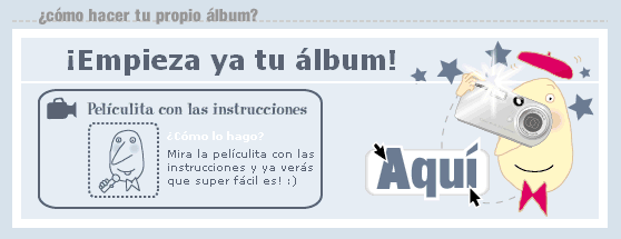 Announcement ‘Create your own photo album’ with ‘El asistente’