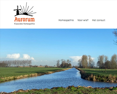 Diseño web Aurorum Homeopatia