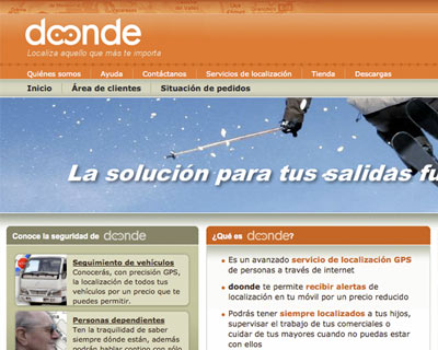 Web design for Doonde