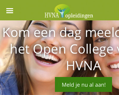 Web design
                        HVNA Opleidingen