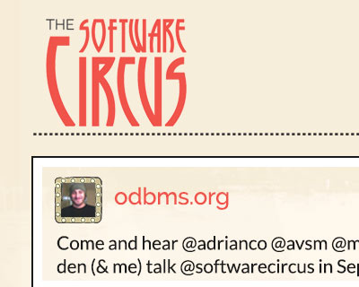 Grafisch interfaceontwerp van een Twittermuur voor Software Circus
