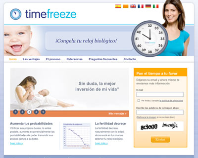 Diseño web Timefreeze.es